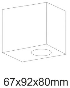 Luce Spot a parete da esterno BOSTON 1xGU10/35W/230V IP44