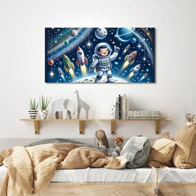 Quadro su tela – Avventura galattica per un piccolo eroe