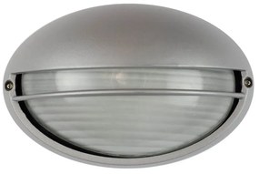 Plafoniera E27 IP54 Grigia 214x142mm mod. Palpebra Colore Grigio