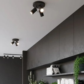 Sollux SL.1016 - Faretto RING 3xGU10/10W/230V nero