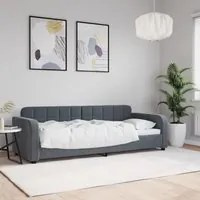 Letto da Giorno Grigio Scuro 80x200 cm in Velluto 354052