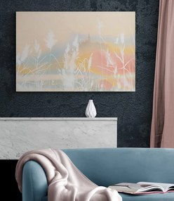 Quadro su tela – Castello in paesaggio pastello