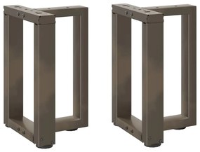 Gambe Tavolino Caffè A T 2 Pz Naturale 38x25x(42-43) Cm Acciaio /
