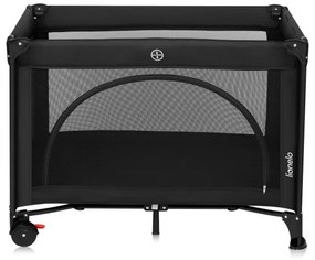 Lionelo - Lettino da viaggio LAURA Black Carbon