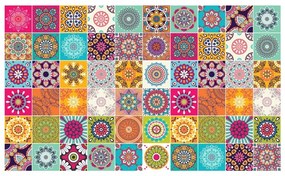 Set di 60 adesivi murali decorativi Flow, 15 x 15 cm - Ambiance