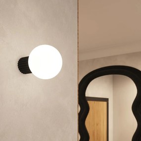 Lampada da parete nera ø 12 cm Orbital – Sollux