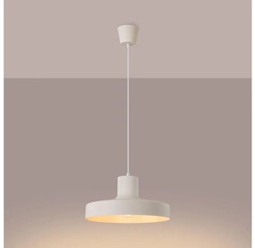 Sollux SL.1704 - Lampadario a sospensione con filo BILO 1xE27/15W/230V diametro 35 cm color crema