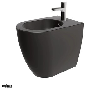 Azzurra Ceramica "Comoda" Bidet Da Terra Monoforo Colore Carbone