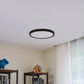 Lindby Smart Plafoniera LED Pravin, Ø 40 cm, CCT, nero