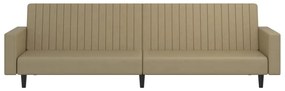Divano letto a 2 posti cappuccino in similpelle