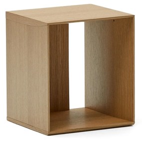 Kave Home - Modulo libreria piccolo Litto impiallacciato rovere 34 x 38 cm