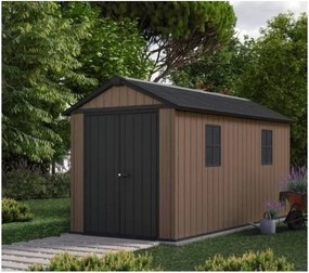 Casetta Da Giardino In Resina Newton Plus 7513/1375 Effetto Legno Keter