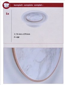 Paulmann 79700 - LED/6,5W Applique TIRIL 230V