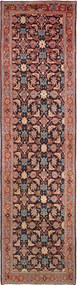 Hamedan Tappeto 100x410 Blu (Iran) Annodato A Mano