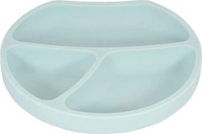 Piatto per bambini azzurro in silicone 19x20,5 cm – Kindsgut