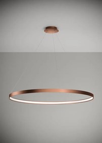 ANELLO Sforzin illuminazione Sospensione Ø109cm Rame opaco Dimmer