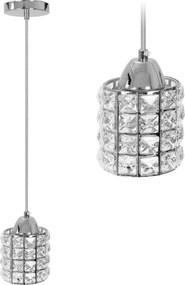 LAMPADA DA SOFFITTO CRISTALLO ARGENTO  APP727-1CP