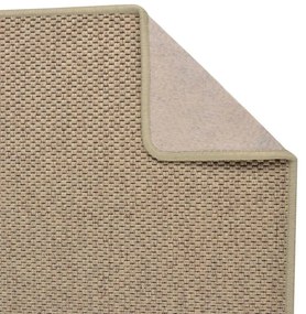 Tappeto Corsia Aspetto Sisal Sabbia 50x150 cm