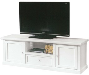 CLAYTON - mobile porta tv in legno massello cm 45 x 160 x 56 h