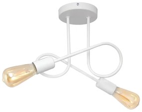 Lampadario a soffitto per bambini OXFORD 2xE27/15W/230V bianco