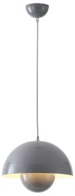 Lampadario a sospensione su cavo JARDEN 1xE27/15W/230V grigio