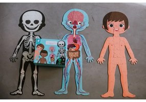 Janod - Puzzle educativo per bambini 225 pezzi corpo umano