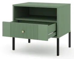 Comodino LUE verde/nero