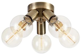 Markslöjd 108553 - Plafoniera MAZZO 5xE27/40W/230V ottone