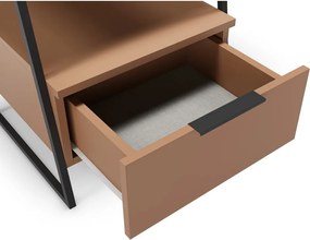 Comodino color mattone Velia - Marckeric