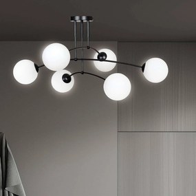 Lampadario a sospensione PREGOS 6 BLACK