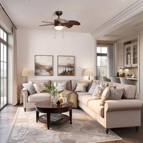 ZEVENTI - Ventilatore da soffitto FAMARA 1xE14/60W/230V