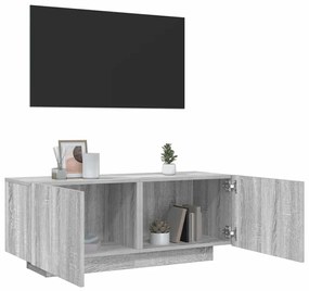 Mobile Tv Grigio Sonoma 100x35x40 Cm İn Legno Multistrato /