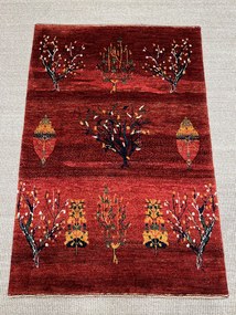 Loribaft Tappeto persiano 120 x 80 Rosso (Iran) Annodato A Mano