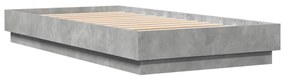 Giroletto grigio cemento 90x190 cm in legno multistrato