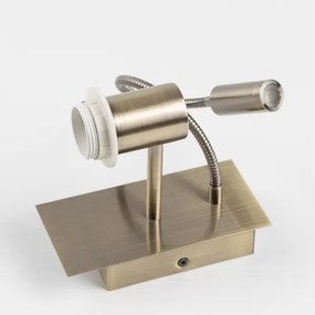 Brilagi - Applique a LED NUBILA 1xE27/25W/230V + LED/3W ottone/rosa