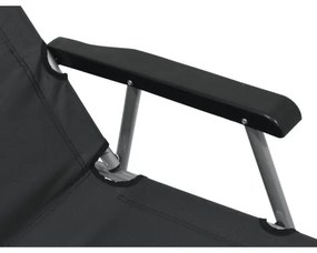 Sedia pieghevole da campeggio grigia