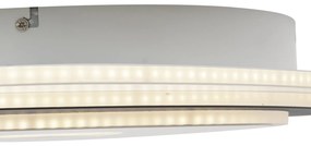 Plafoniera di design bianca con forma organica grigio scuro con LED dimmerabile - Taylor