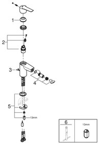 GROHE 32281002 - Miscelatore per bidet START S cromo lucido