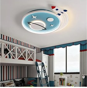 Brilagi -LED Plafoniera per cameretta STARSHIP LED/64W/230V 3000/4500/6000K blu