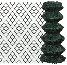 Recinzione A Rete İn Acciaio 0,8x15 M Verde /