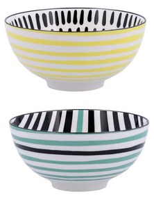 Ciotola Bidasoa Zigzag Multicolore Ceramica 15 x 15 x 7,3 cm
