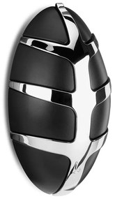 Gancio da parete nero/color argento lucido in plastica Bug – Spinder Design