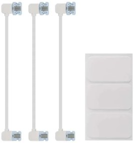 Set espansione 3x pannelli LED RGBIC dimmerabili 1,8W 230V Wi-Fi Tuya