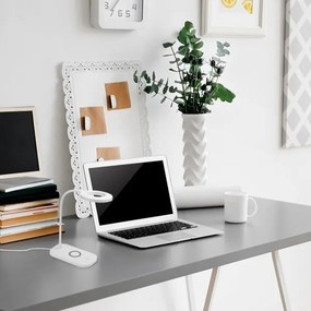 Rabalux 74014 - Lampada da tavolo LED dimmerabile con funzione Touch HARDIN LED/5W/5V bianco