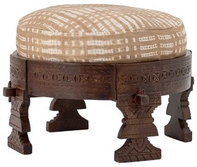 Sgabello beige-marrone scuro Paloma - Bloomingville