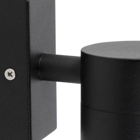 Lampada da parete per esterni smart nera incl. WiFi GU10 IP44 - Solo