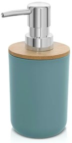 Dispenser sapone da appoggio acquamarina in abs e bambù Surf