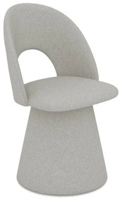 Sedia da pranzo grigio chiaro in imbottito Kalo – Makamii