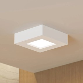 Prios Plafoniera LED Alette, bianca, 12,2 cm, dimmerabile
