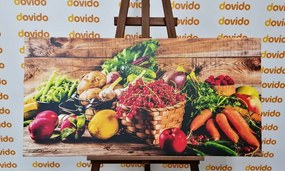 Stampa su tela – Frutta e verdura fresca